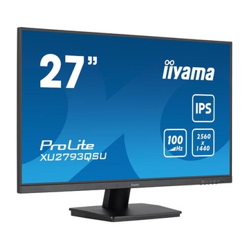 Monitor de Escritorio iiyama ProLite XU2793QSU-B7 de 27", IPS, QHD, 100Hz, 1ms, sin bordes en 3 lados