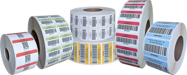 AirTrack BCI100100PBAL-RED-1D-10 Labels