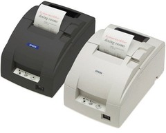 Epson TM-U220A Receipt Printer Dot Matrix, Auto-cutter, Take-up journal, Black and Red, Ethernet image