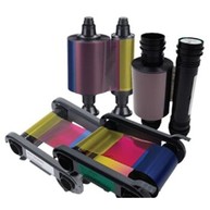 EVOLIS, CONSUMABLES, YMCKO COLOR RIBBON FOR PRIMACY 2, 300PRINTS/ROLL, MUST BE ORDERED IN QUANTITIES OF 10 FOR STOCKING OR DROP SHIPPING image