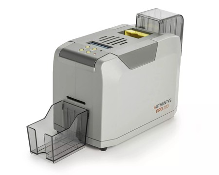 Authentys Pro 200 ID-Karten Drucker Einseitig, Vollfarbe und monochrom, USB, Ethernet, Magnetstreifen optional, Smart Card Codierung optional