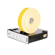 Zebra Z-Band Fun Wristband Cartridge Yellow, 1" x 10", Direct Thermal, 350 per roll, Perforated, 1-day use image