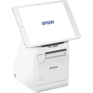 Imprimante de reçus thermique Epson TM-M30II-S Bluetooth, coupeuse automatique, blanche, ENERGY STAR