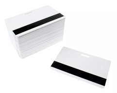 White Premium Hi-Co Mag Cards With Slot - Pack of 100 image