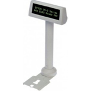 Customer display Dm-D110 Dm-D110Bb, 2X20 characters, interfaces: Rs232 + Usb, incl. Stand Dp-502 For mounting To Tm-U950 / U925 / U375 / U675 / H6000, light gray (Ecw)