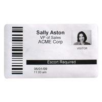 EASYLOBBY ADHESIVE BADGES FORDYMO (300 PER ROLL) WHITE