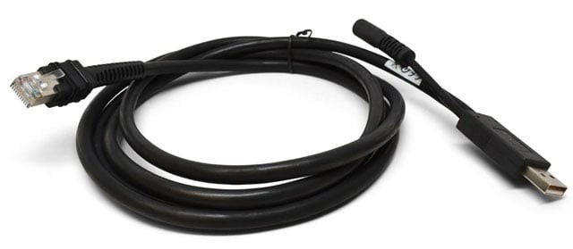Connection cable, USB, shielded, 2 m, straight, power supply connector
