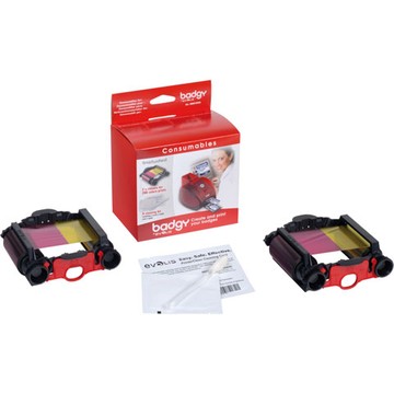 Evolis VBDG204EU YMCKO Ribbon (100 Prints)