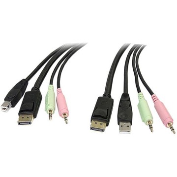 StarTech DP4N1USB6 Cables