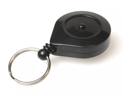 Black Card Reel With Key Ring/Ratchet - Pack of 50 image