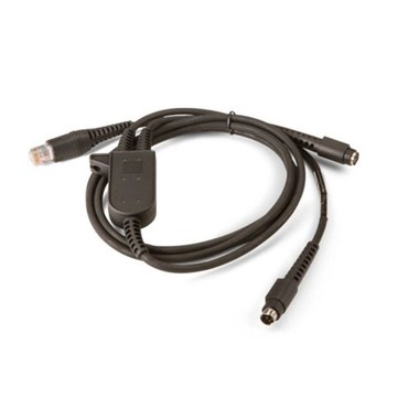 Cable, PS2 6.5ft straight Y Pwr by host (For use with PC/Laptops with PS2 style keyboard connector. Straight cable (with Y pigtail) receives power from PC/Laptop or via power supply ordered separately.)
