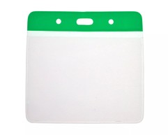 imagen de LC Green Top Portapases para Visitantes Verde, Vinilo, 102 x 83mm, Horizontal, 100 pcs
