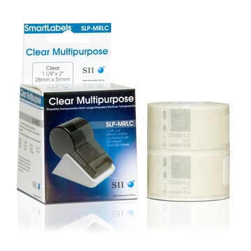 Seiko SLP-MRLC, Multipurpose Label, Clear, 28mm x 51mm, 440 Labels