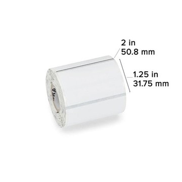 Label, Paper, 2 x 1.25in, Direct Thermal, Z-Perform 1000D, 0.75 in core, 36 Rolls/Carton