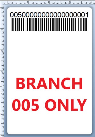 BCI DEXTER-4X6-LPN-005 Barcode Label