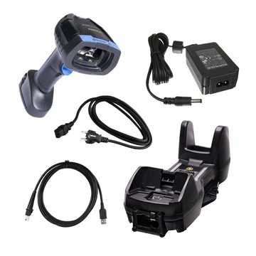 Datalogic PowerScan PBT9600 Handheld Scanner Bluetooth, Standard Range, RFID, Removable Battery, Cradle Kit, IP65/IP67