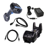 Datalogic PowerScan PBT9600 Handheld Scanner Bluetooth, Standard Range, RFID, Removable Battery, Cradle Kit, IP65/IP67 image