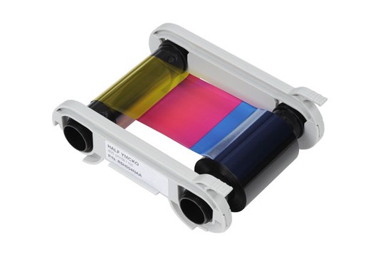 Evolis R5H004NAA YMCKO Half Panel Colour Ribbon (400 Prints)