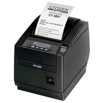 Impresora de Recibos Citizen CT-S801III USB, 203dpi, 500mm/sec, 80mm, Negra, Cortadora a Media