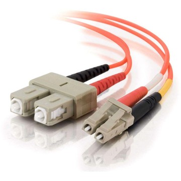 C2G Fiber Optic Duplex Patch Cable - 49.21 ft, Orange