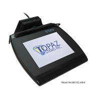 TOPAZ, SIGGEM COLOR 5.7 LCD SIGNATURE PAD, CUSTOM, LICENSED FOR MONOCHROME USE ONLY FOR SGI, REPLACEABLE USB CABLE, GEMGUARD PEN, W/SIGPLUS SOFTWARE, 3 YR WARRANTY image