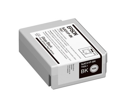 EPSON, CW-C4000, CONSUMABLES, SJIC41P(BK), GLOSS BLACK INK CARTRIDGE FOR COLORWORKS CW-C4000