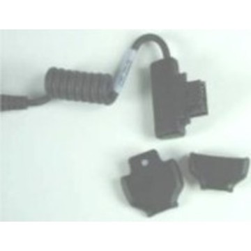 Connector shroud for WT4000 headset adapter. Snap-fit part to protect disconnect button.