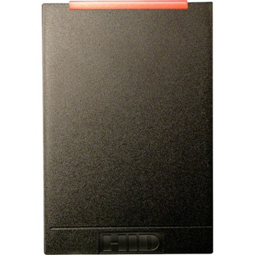 R40 Contactless Smart Card Reader (ICLASS SE E Reader, LF Off, HF STD/SIO/SEOS, Wiegand, Pigtail, Black)