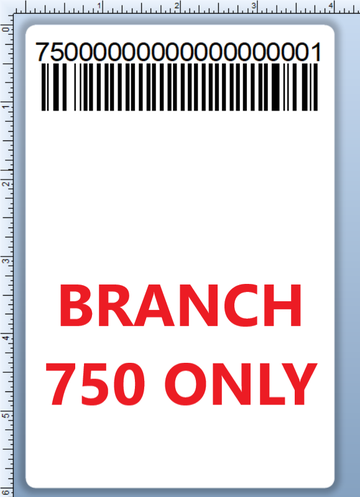 BCI DEXTER-4X6-LPN-750 Barcode Label