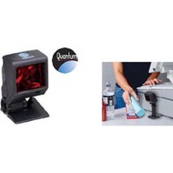 Ms3580 Quantum T Serial Kit, Blk Scanner (Ms3580-41), Weighted Base, Rs232 Cable (59-59000-3), Lev 6 Pwr Supply (46-00525-6), Manuals image