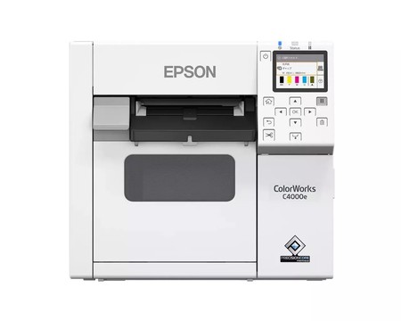 Epson GlossMaster C4000 Desktop-Farbetikettendrucker Glänzend Schwarz, 100 mm/sec, 108 mm, 1200 x 1200 DPI