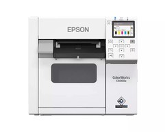 Epson ColorWorks C4000 Etikettendrucker 102 mm/s, 108 mm, Automatischer Cutter, USB, Ethernet (10/100/1000 Mbit), DURABrite Ultra Pigment Bild