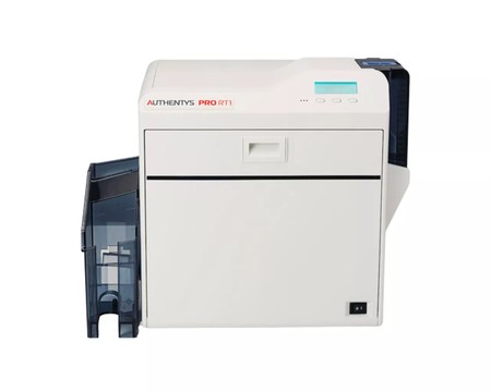Authentys PRO RT1 Retransfer-Kartenprinter 300 DPI, einseitig, 120 Karten/Stunde, Biegebehandlung, USB & Ethernet