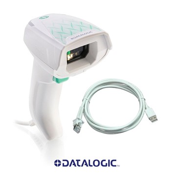 Kit Datalogic Gryphon GD4690 Healthcare, High Performance, USB, RS-232, White (Scanner & USB Cable)
