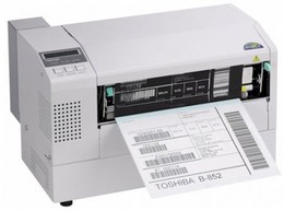 TOSHIBA, THERMAL BARCODE PRINTER, B-852, 8IN WIDE, 300 DPI, 4IPS, CENTRO, USB, LAN image