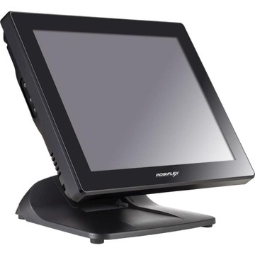 Aura 3-in-1 thermal printer, black, serial cable and power supply.