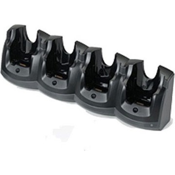 MC55/MC65 4 Slot Ethernet charging cradle. Charges and provides Ethernet connectivity to 4 terminals at one time. Requires Power Supply PWR-BGA12V108W0WW, DC line cord CBL-DC-382A1-01 and country specific 3 wire grounded AC power line cord.
