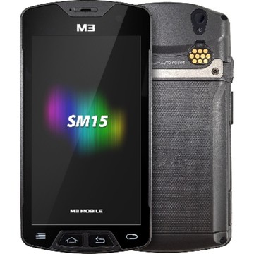 M3Mobile SM15 Handheld computer SE965 1D imager, 4G LTE, GMS, Extended battery