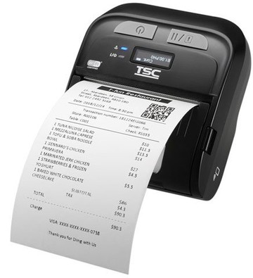 TSC TDM-30 Mobile Label Printer 3", 203 dpi, USB/Bluetooth/NFC, Real-Time Clock, Smart Battery Installed