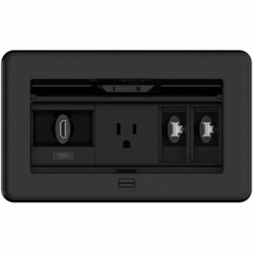 Crestron FlipTop FT2-202-MECH-PTL-B FT2 Cable Protection - Black, Metal