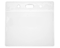 imagen de LC ClearSafe CR80 Soporte para Tarjeta de Identificación Horizontal, 100pcs, Vinilo (libre de BPA y ftalatos), Pre-perforado, 92 x 66 mm