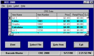 pcAmerica PCAMERICA-BARCODE-EXPRESS Software image
