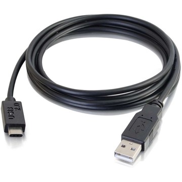 C2G 3ft (0.9m) USB 2.0 USB-C to USB-A Cable M/M - USB/USB-C, Black