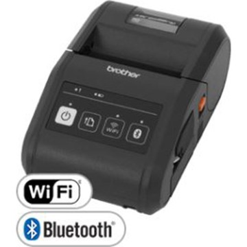 Brother Mobile, RJ-3050: RUGGEDJET 3, PORTÁTIL 3 ''DIRECT THERMAL impresora de recibos W / WI-FI, Bluetooth, USB, NEGRO BARRA SENSOR, TEAR, BAR, BATERÍA Y CLIP CORREA Y 1 AÑO'' parachoques a parachoques ''GARANTÍA, AirPrint, CPCL