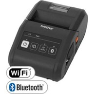 Brother Mobile, RJ-3050: RUGGEDJET 3, PORTÁTIL 3 ''DIRECT THERMAL impresora de recibos W / WI-FI, Bluetooth, USB, NEGRO BARRA SENSOR, TEAR, BAR, BATERÍA Y CLIP CORREA Y 1 AÑO'' parachoques a parachoques ''GARANTÍA, AirPrint, CPCL image