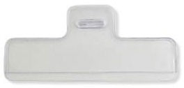 QTY100 Clear Vinyl HorizontalHalf Card Holder with Slot