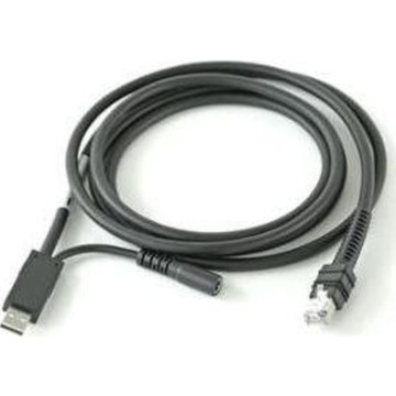 Connection cable, USB, shielded, 2 m, straight, power supply connector