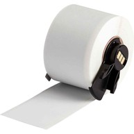 BPI, SELF EXTINGUISHING TEDLAR WRAP AROUND WIRE LABEL FOR M6, M7 PRINTERS, 1.5", WHITE, 50 FT image