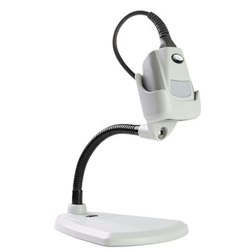 Code Barcode Reader CR1100, includes: cable, USB, 6 ft Straight USB cable, US2 stand. Color: light gray