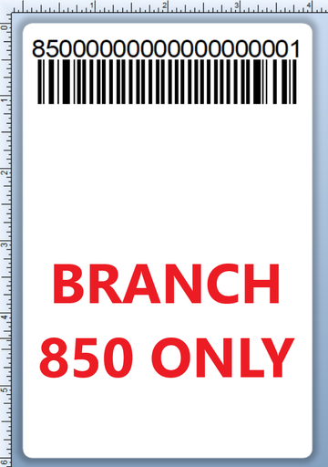 BCI DEXTER-4X6-LPN-850 Barcode Label